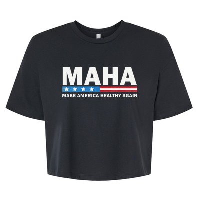 Maha Make America Healthy Again 2024 Us Election Gift Bella+Canvas Jersey Crop Tee