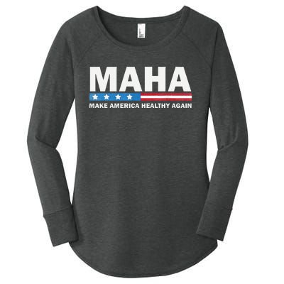 Maha Make America Healthy Again 2024 Us Election Gift Women's Perfect Tri Tunic Long Sleeve Shirt