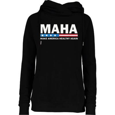 Maha Make America Healthy Again 2024 Us Election Gift Womens Funnel Neck Pullover Hood