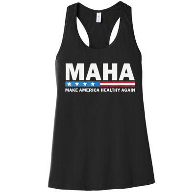 Maha Make America Healthy Again 2024 Us Election Gift Women's Racerback Tank