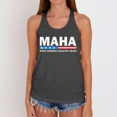 Maha Make America Healthy Again 2024 Us Election Gift Women's Knotted Racerback Tank