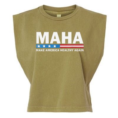 Maha Make America Healthy Again 2024 Us Election Gift Garment-Dyed Women's Muscle Tee