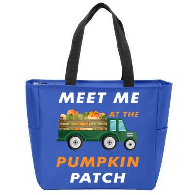 Meet Me At The Pumpkin Cool Patch Halloween Costume Gift Zip Tote Bag