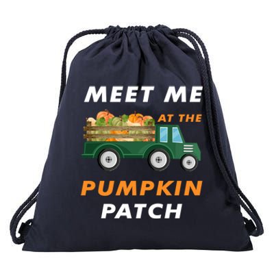 Meet Me At The Pumpkin Cool Patch Halloween Costume Gift Drawstring Bag