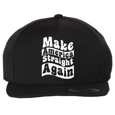 MASA Make America Straight Again Wool Snapback Cap