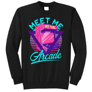 Meet Me At The Arcade Funny Gamer Vaporwave 80S Arcade Sweatshirt