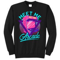 Meet Me At The Arcade Funny Gamer Vaporwave 80S Arcade Sweatshirt