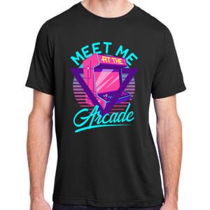 Meet Me At The Arcade Funny Gamer Vaporwave 80S Arcade Adult ChromaSoft Performance T-Shirt