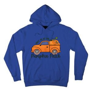 Meet Me At The Pumpkin Halloween Patch Cool Gift Tall Hoodie