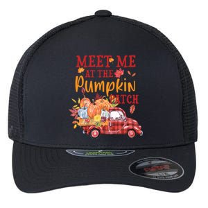 Meet Me At The Pumpkin Patch Autumn Fall Truck Colorful Gift Flexfit Unipanel Trucker Cap