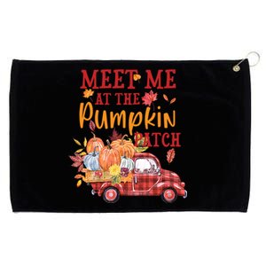 Meet Me At The Pumpkin Patch Autumn Fall Truck Colorful Gift Grommeted Golf Towel