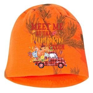 Meet Me At The Pumpkin Patch Autumn Fall Truck Colorful Gift Kati - Camo Knit Beanie