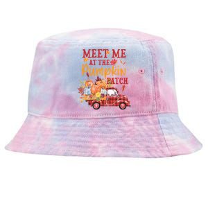 Meet Me At The Pumpkin Patch Autumn Fall Truck Colorful Gift Tie-Dyed Bucket Hat