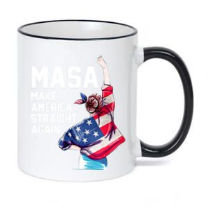 MASA Make America Straight Again 11oz Black Color Changing Mug