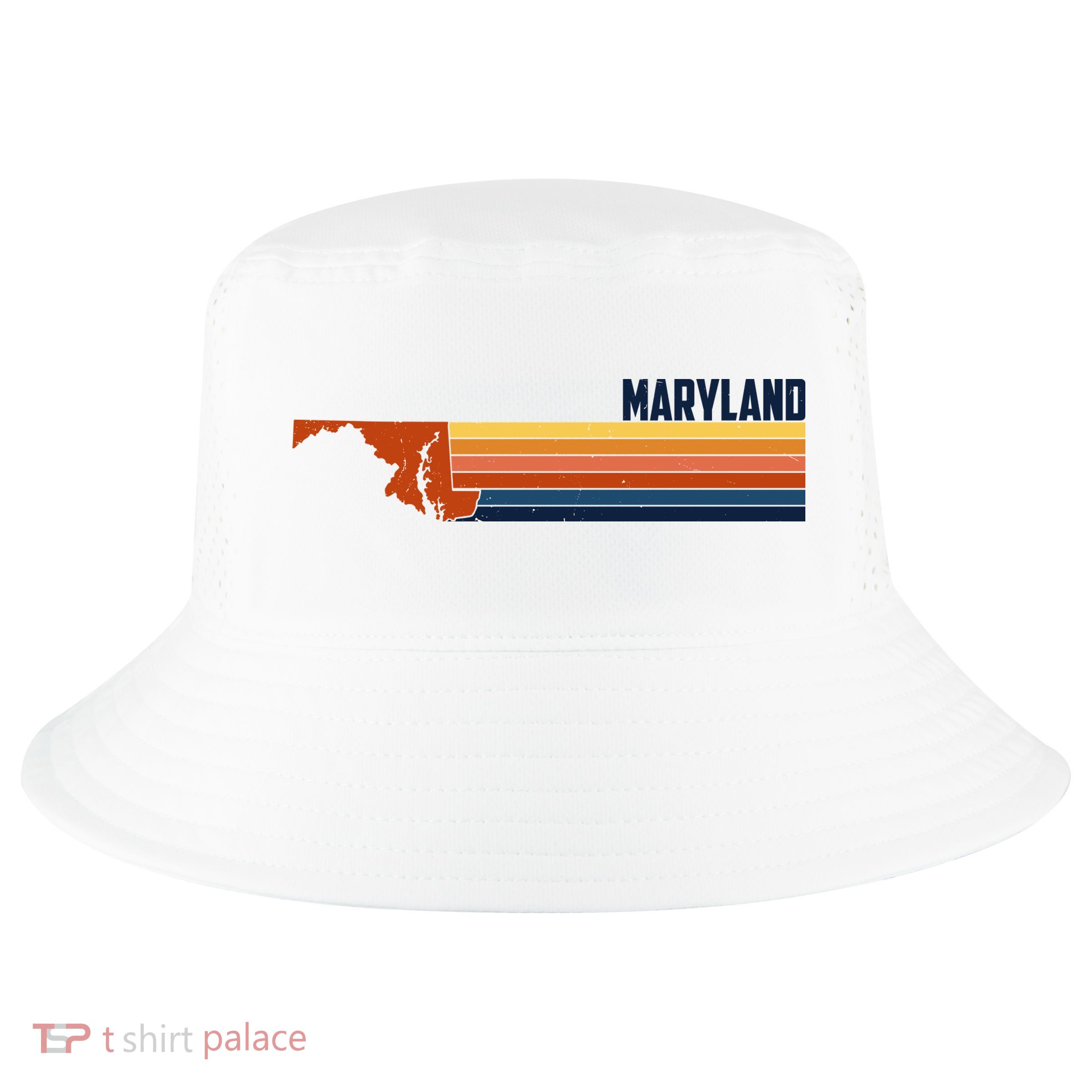 Retro Vintage Maryland Cool Comfort Performance Bucket Hat