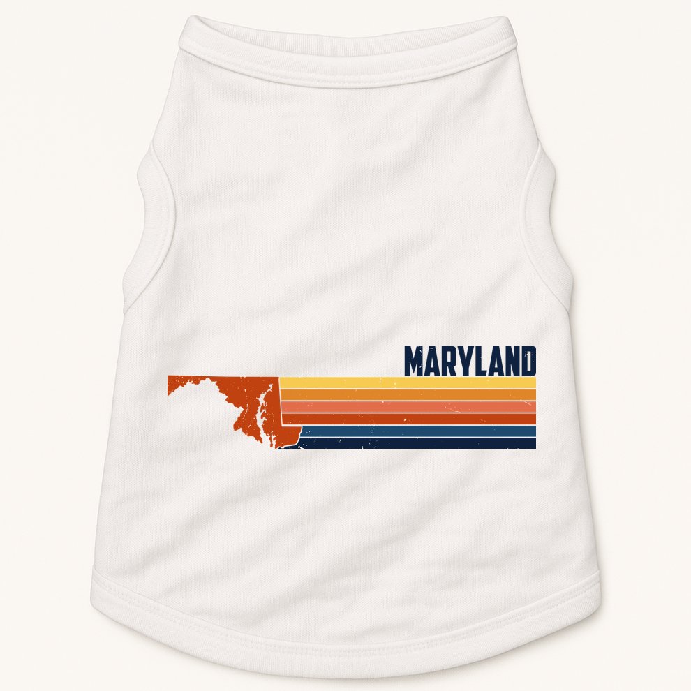 Retro Vintage Maryland Doggie Tank