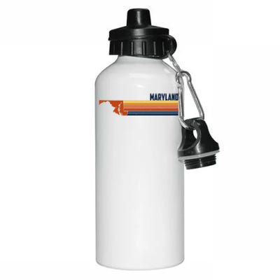 Retro Vintage Maryland Aluminum Water Bottle