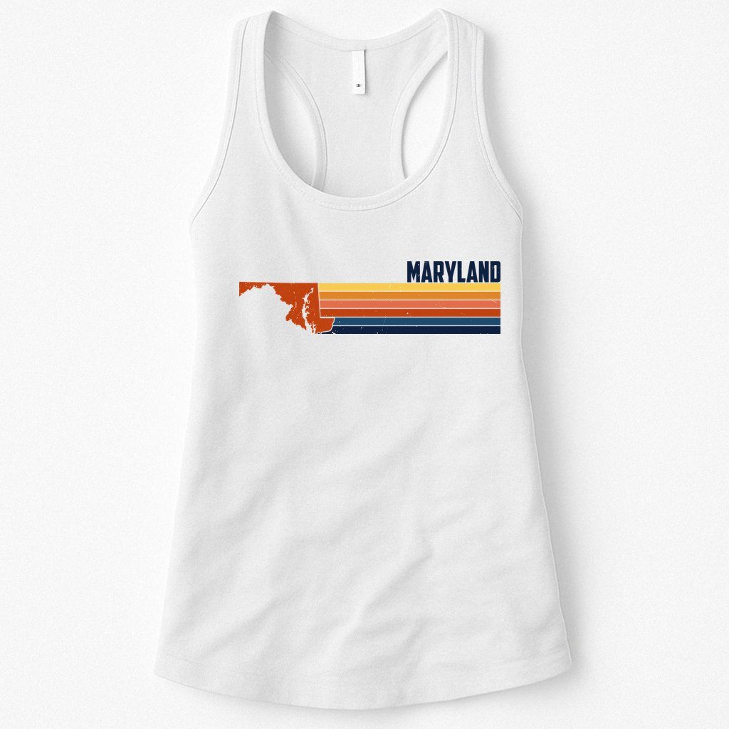 Retro Vintage Maryland Womens Tank Top