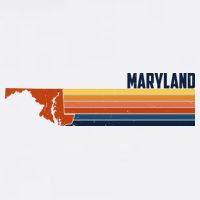 Retro Vintage Maryland Baby Bodysuit