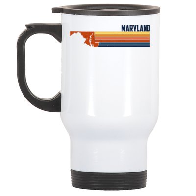 Retro Vintage Maryland Stainless Steel Travel Mug