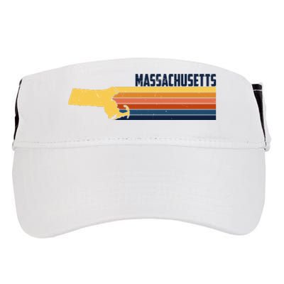 Retro Vintage Massachusetts Adult Drive Performance Visor