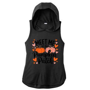 Meet Me At The Pumpkin Patch Truck Halloween Hello Fall 2024 Ladies PosiCharge Tri-Blend Wicking Draft Hoodie Tank