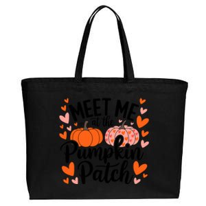 Meet Me At The Pumpkin Patch Truck Halloween Hello Fall 2024 Cotton Canvas Jumbo Tote