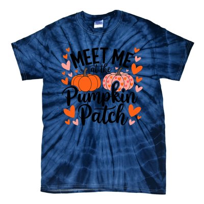 Meet Me At The Pumpkin Patch Truck Halloween Hello Fall 2024 Tie-Dye T-Shirt