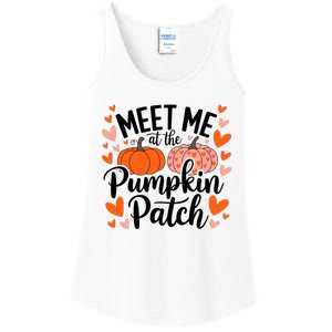 Meet Me At The Pumpkin Patch Truck Halloween Hello Fall 2024 Ladies Essential Tank