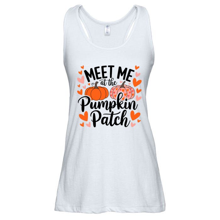 Meet Me At The Pumpkin Patch Truck Halloween Hello Fall 2024 Ladies Essential Flowy Tank