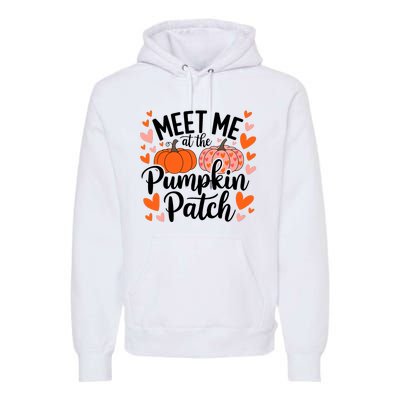 Meet Me At The Pumpkin Patch Truck Halloween Hello Fall 2024 Premium Hoodie