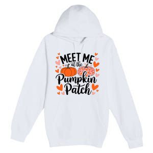 Meet Me At The Pumpkin Patch Truck Halloween Hello Fall 2024 Premium Pullover Hoodie