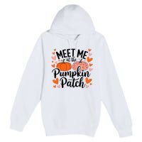 Meet Me At The Pumpkin Patch Truck Halloween Hello Fall 2024 Premium Pullover Hoodie