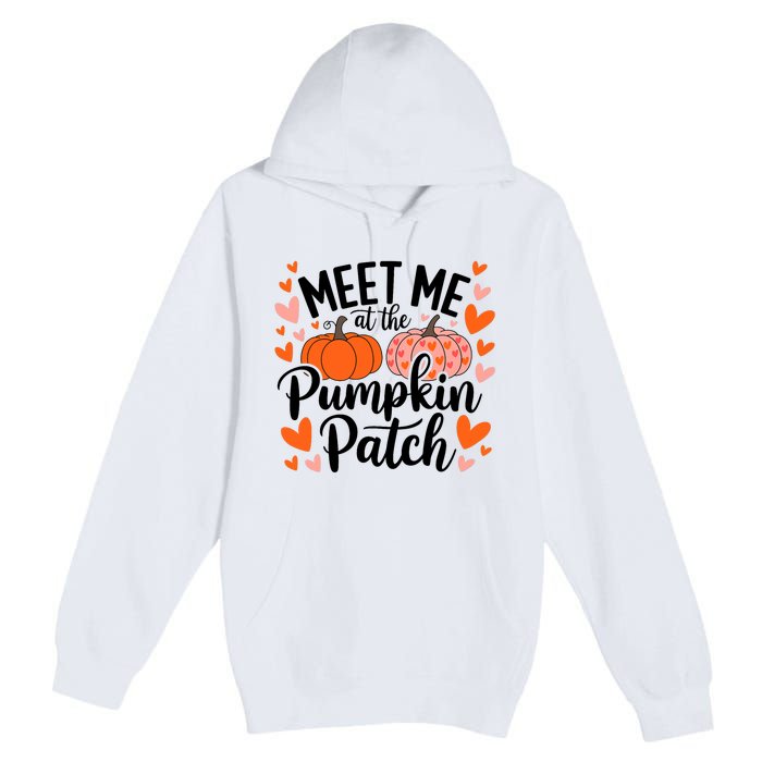 Meet Me At The Pumpkin Patch Truck Halloween Hello Fall 2024 Premium Pullover Hoodie