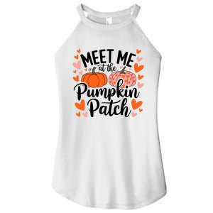 Meet Me At The Pumpkin Patch Truck Halloween Hello Fall 2024 Women's Perfect Tri Rocker Tank