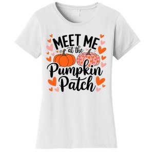 Meet Me At The Pumpkin Patch Truck Halloween Hello Fall 2024 Women's T-Shirt