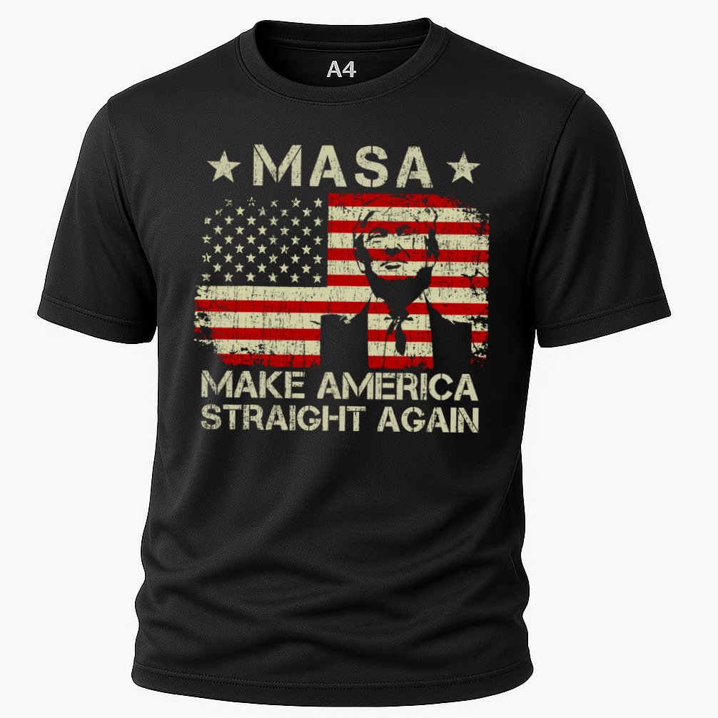 MASA Make America Straight Again Cooling Performance Crew T-Shirt