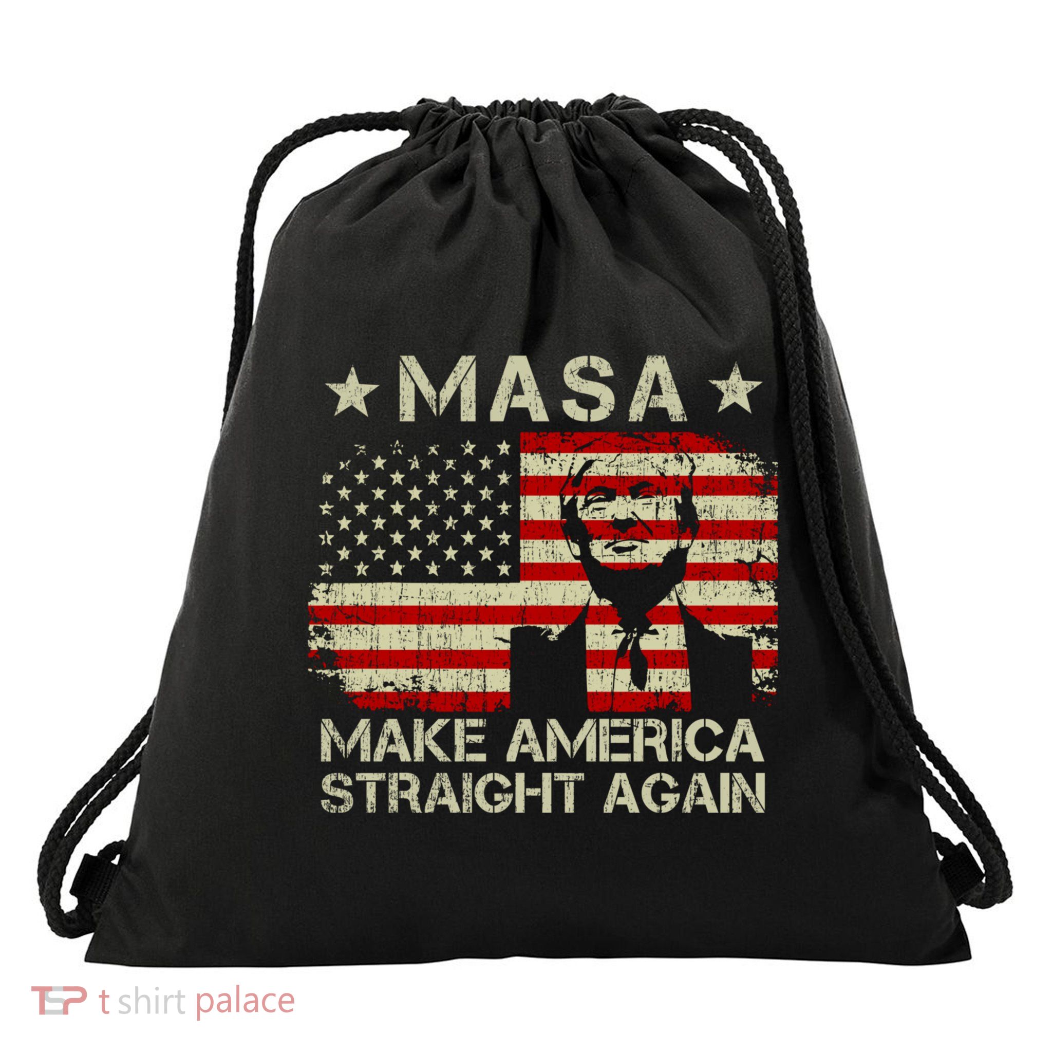 MASA Make America Straight Again Drawstring Bag