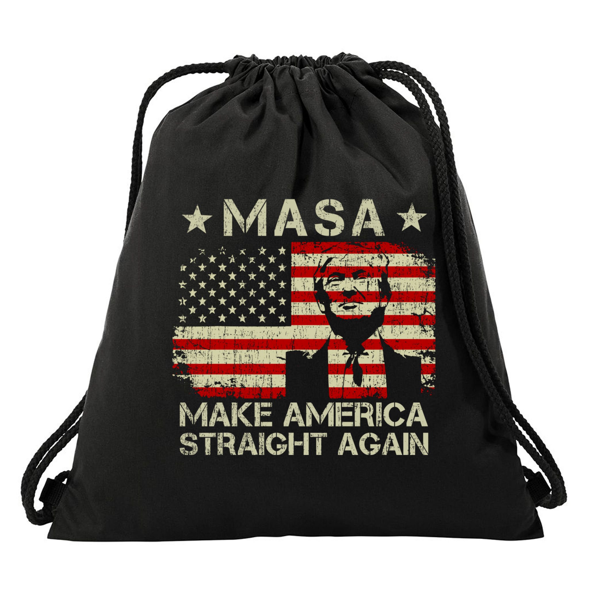 MASA Make America Straight Again Drawstring Bag