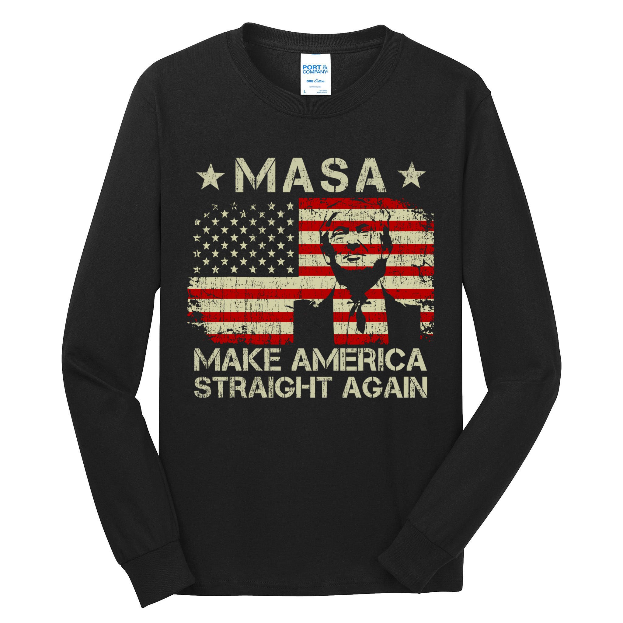MASA Make America Straight Again Tall Long Sleeve T-Shirt
