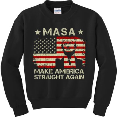 MASA Make America Straight Again Kids Sweatshirt