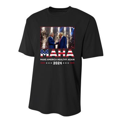 Maha Make America Healthy Again Trump Kennedy 2024 Youth Performance Sprint T-Shirt