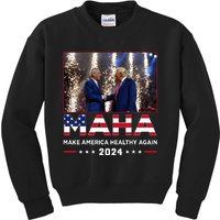 Maha Make America Healthy Again Trump Kennedy 2024 Kids Sweatshirt