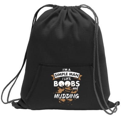 Mudding Mud ATV Funny 4x4 Wheeler Sweatshirt Cinch Pack Bag