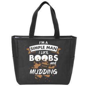 Mudding Mud ATV Funny 4x4 Wheeler Zip Tote Bag