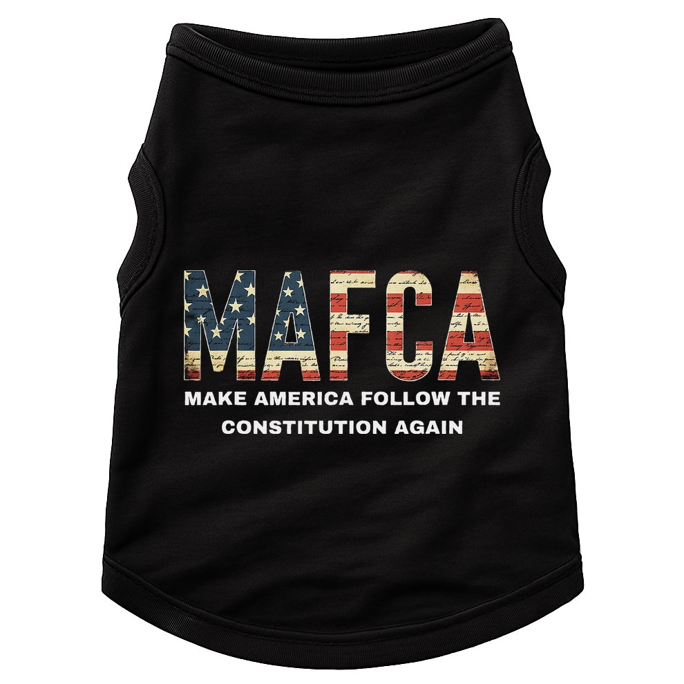 Mafca Make America Follow The Constitution Again Doggie Tank