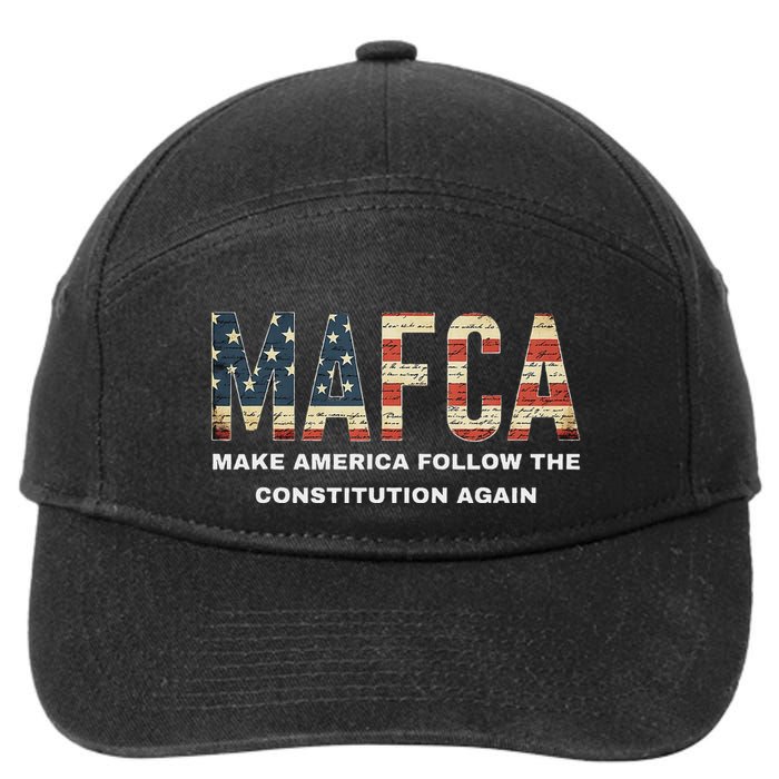 Mafca Make America Follow The Constitution Again 7-Panel Snapback Hat