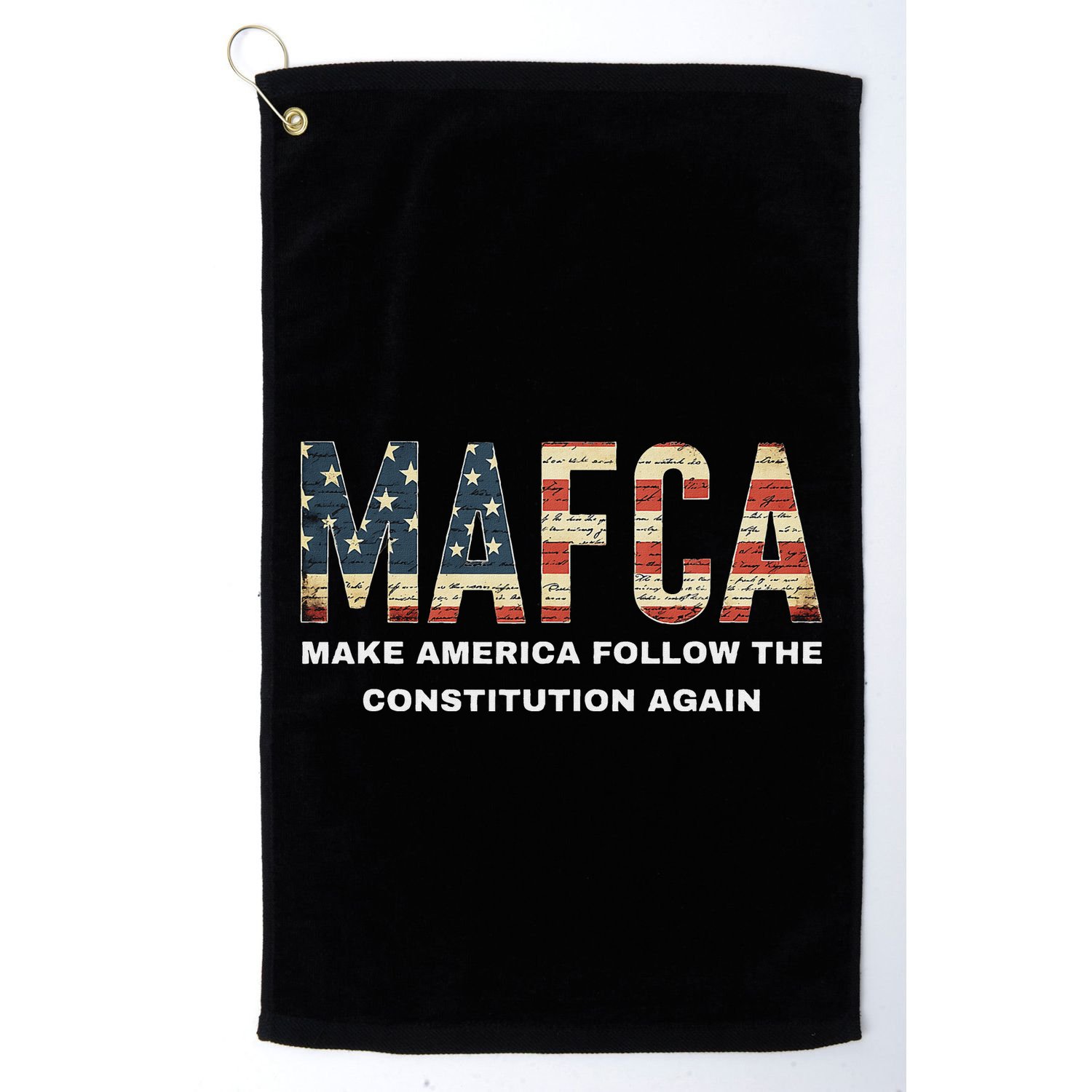 Mafca Make America Follow The Constitution Again Golf Towel