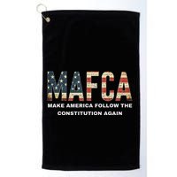 Mafca Make America Follow The Constitution Again Golf Towel