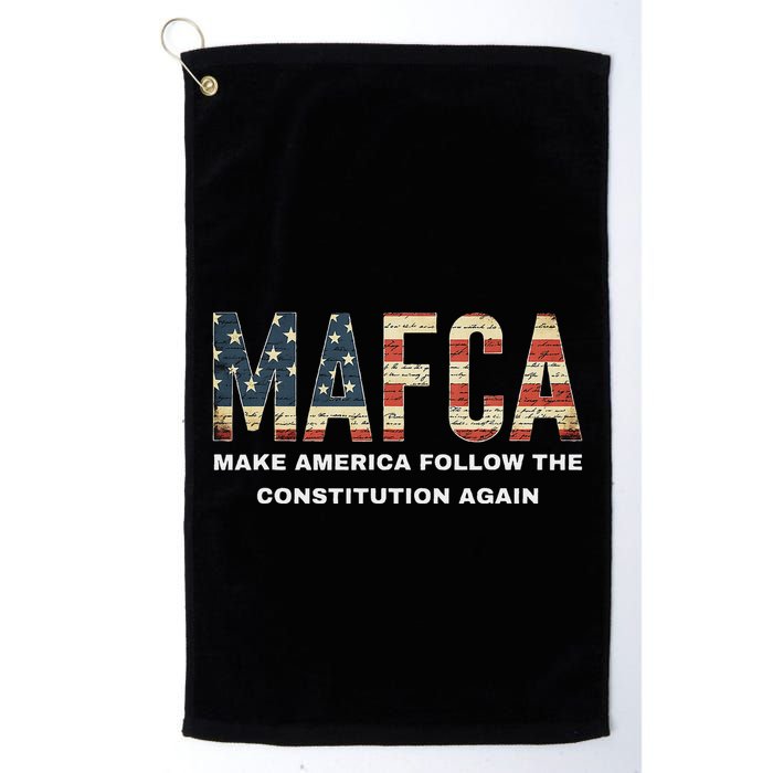Mafca Make America Follow The Constitution Again Golf Towel